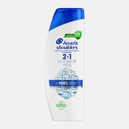 Шампунь и бальзам-ополаскиватель против перхоти 2в1 Основной уход Head&Shoulders 360мл