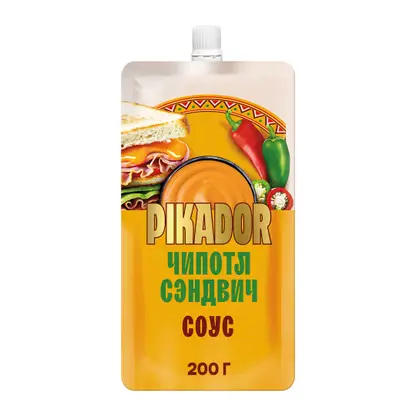 Изображение товара Соус Чипотл Сэндвич Pikador 200г с копченым перцем и халапеньо