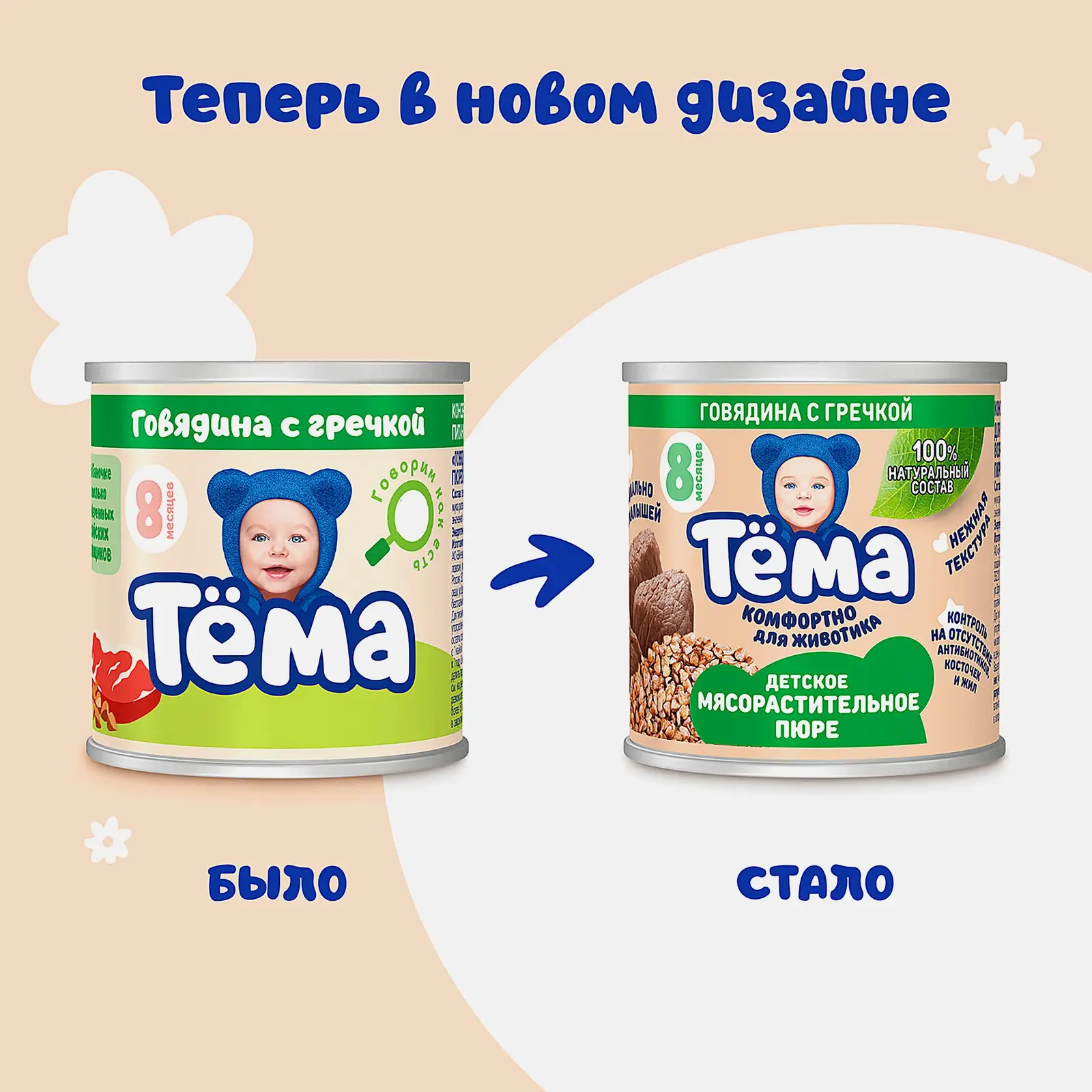 Пюре Тема говядина с гречкой 90г - фото 4