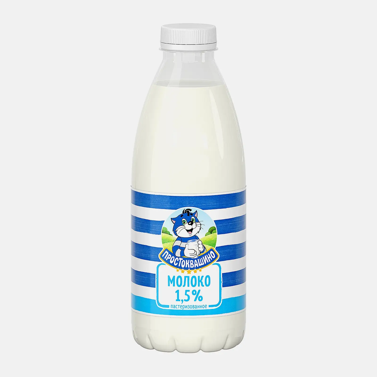 Изображение товара Молоко Простоквашино пастеризованное 1.5% 930 мл натуральный продукт