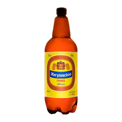 Пиво Жигулевское светлое фильтрованное пастеризованное 4.5% 1.35л