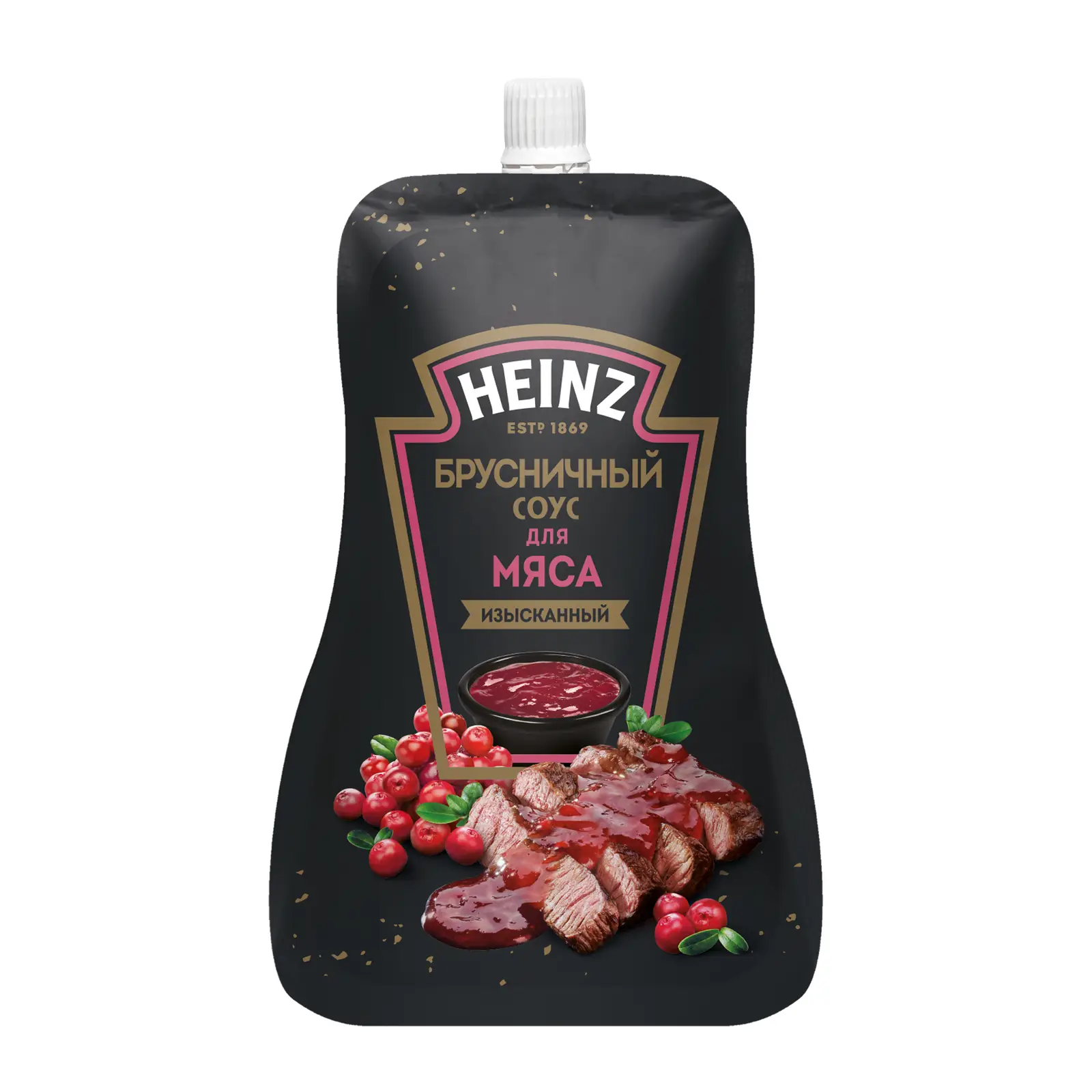Изображение товара Брусничный соус Heinz 200 г натуральный кисло-сладкий с терпкостью