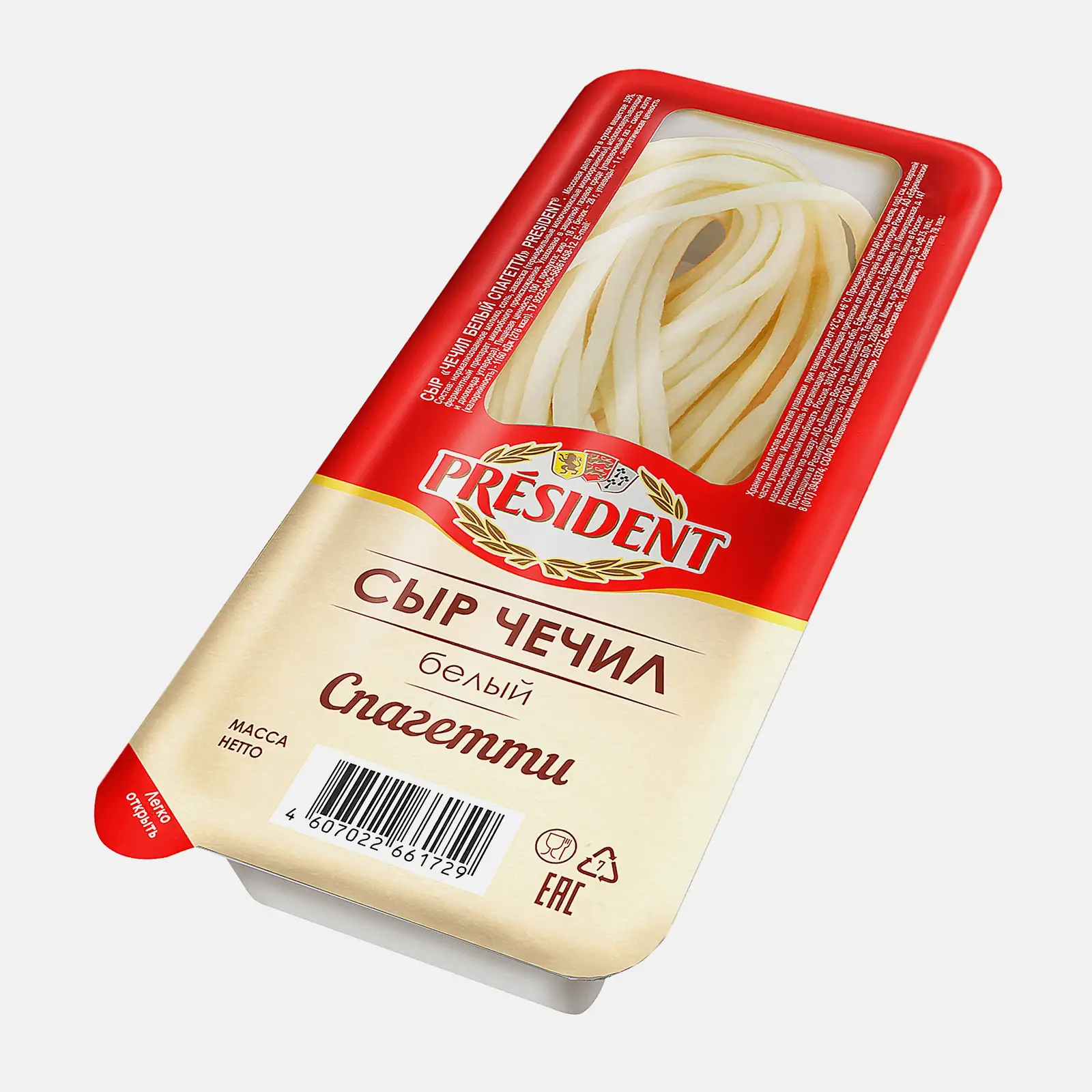 Сыр President Чечил спагетти 35% 100г