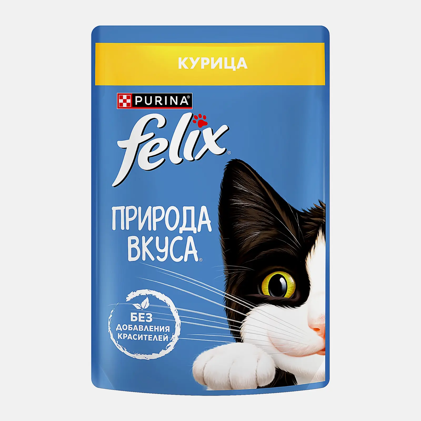 Влажный корм для кошек Природа вкуса с курицей Felix 75г