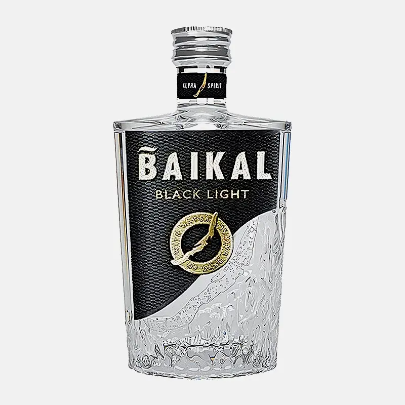 Изображение товара Водка Байкал Блэк Лайт 40% 250мл Россия
