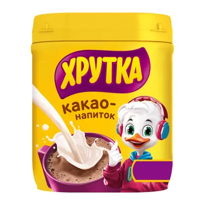 Изображение товара Какао напиток Хрутка растворимый для детей 480г натуральный шоколадный вкус