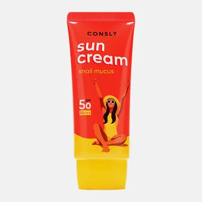 Крем солнцезащитный с муцином улитки для комбинированной кожи SPF50+ PA+ Consly 50мл