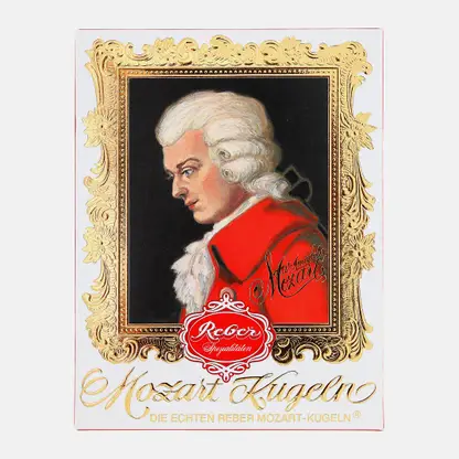 Конфеты шоколадный марципан Reber Mozart Herzl 120г