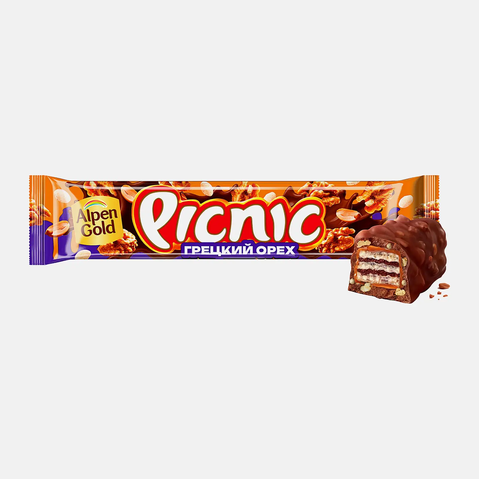Шоколадный батончик Picnic 52г Шоколадный батончик Picnic 52г