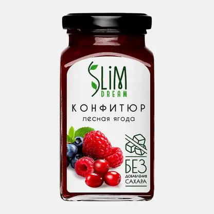 Конфитюр без сахара Лесные ягоды Slim Dream 300г
