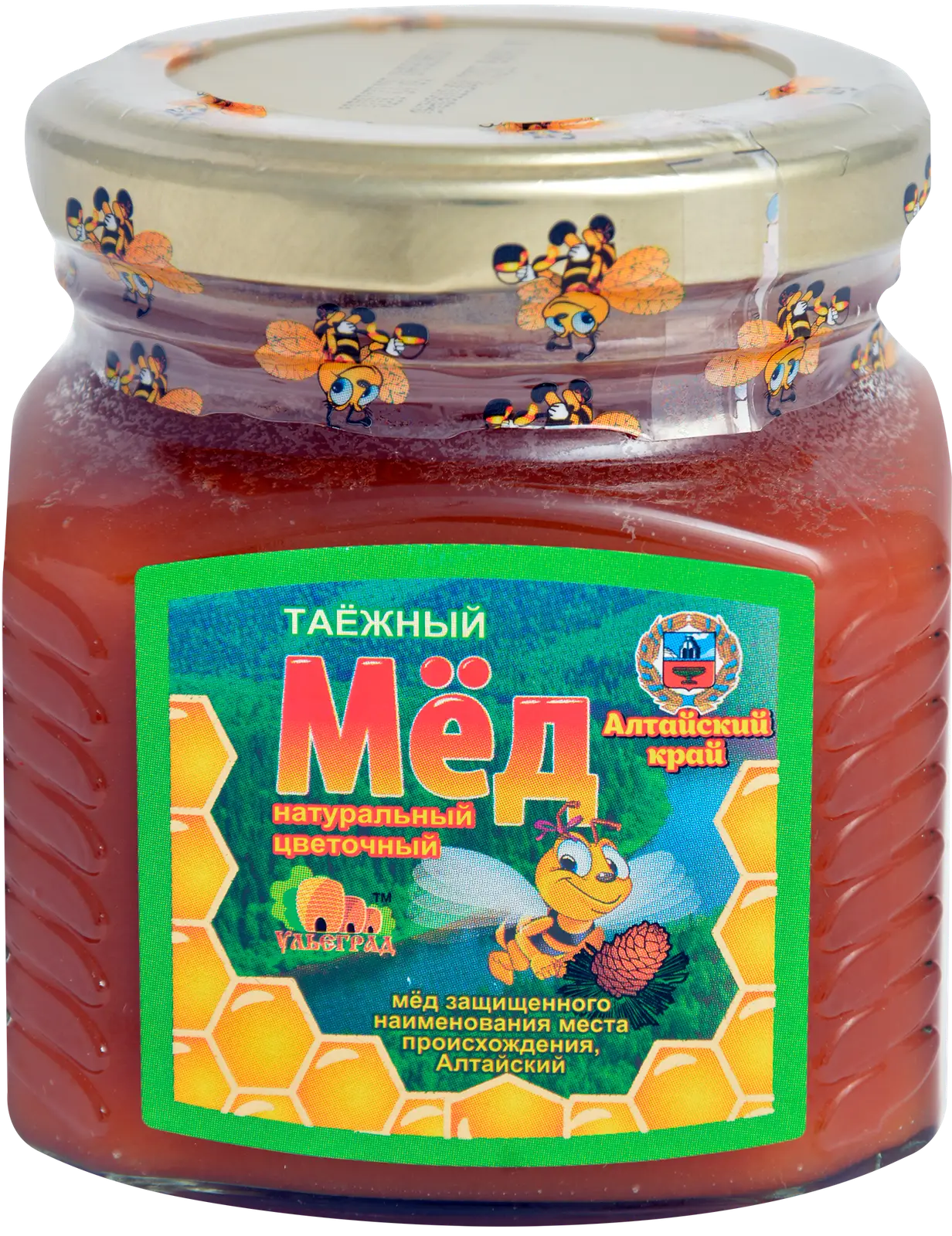 Мед Ульеград Таежный цветочный натуральный 350г - Магнит-Продукты