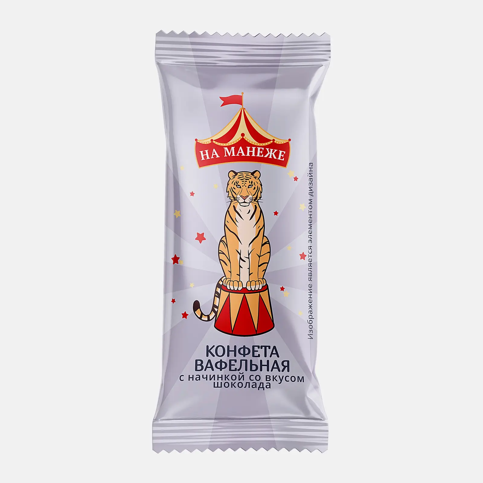 Изображение товара Вафельные конфеты На Манеже с шоколадной глазурью 300 г