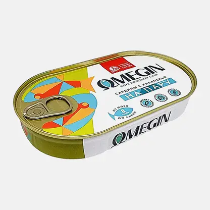 Салака бланшированная в масле с халапеньо За Родину Omegin 175г