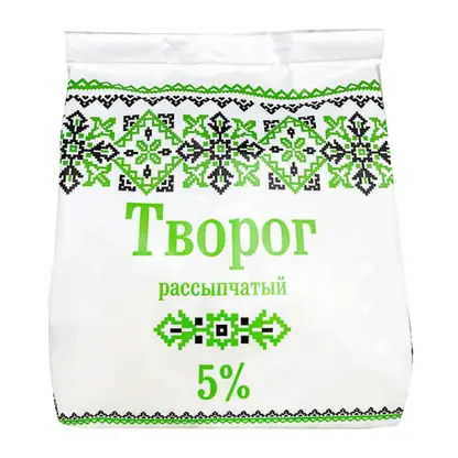 Изображение товара Творог Славянские кружева рассыпчатый 5% 300г