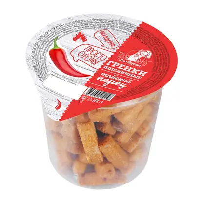 Изображение товара Гренки Дон Крутон пшеничные Тайский Перец 130г