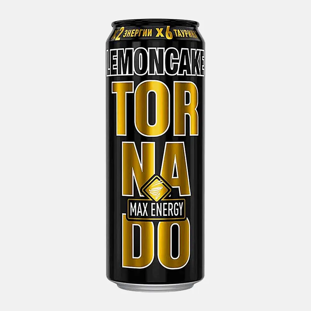 Изображение товара Энергетический напиток Tornado Max Lemoncake 450мл со вкусом лимонного пирога