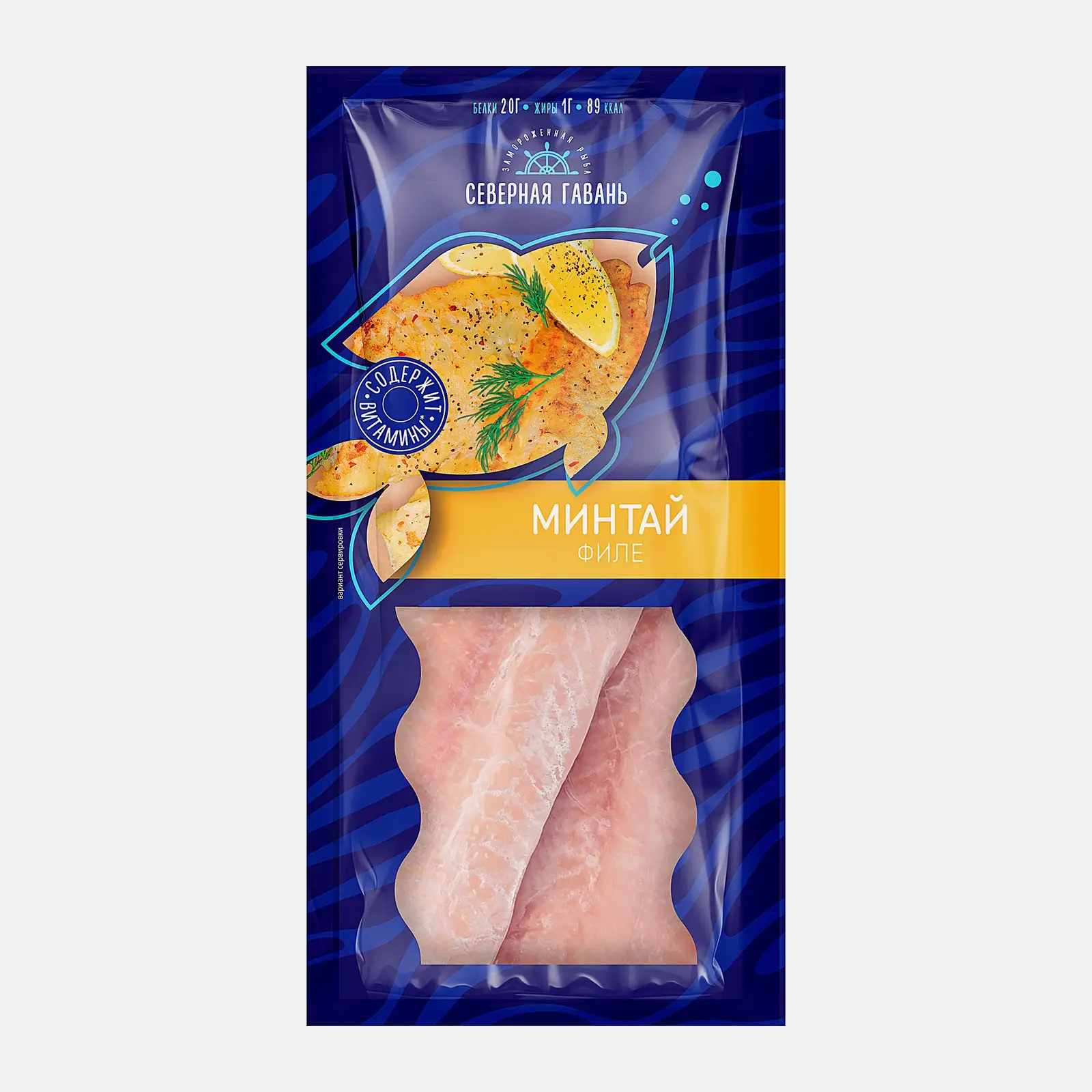 Изображение товара Филе минтая Магнит в замороженном виде 600г