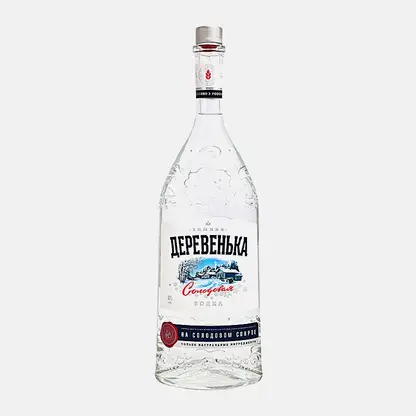 Водка Зимняя деревенька Альфа 40% 1л