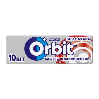 Изображение товара Жевательная резинка Orbit White Классический без сахара 13.6г