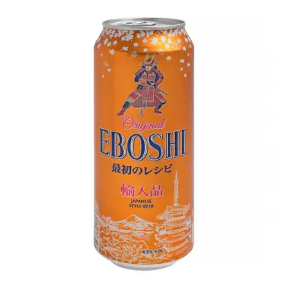 Пиво Eboshi светлое фильтрованное пастеризованное 4.8% 500мл