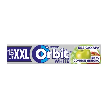 Изображение товара Жевательная резинка Orbit White Сочное яблоко без сахара 20.4г
