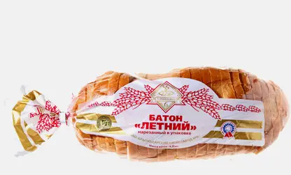 Батон Летний дар нарезанный Краснодарский хлебозавод №6 350г