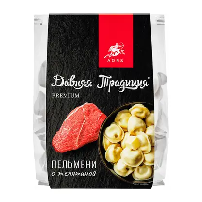 Изображение товара Пельмени Давняя традиция Premium с телятиной 800г