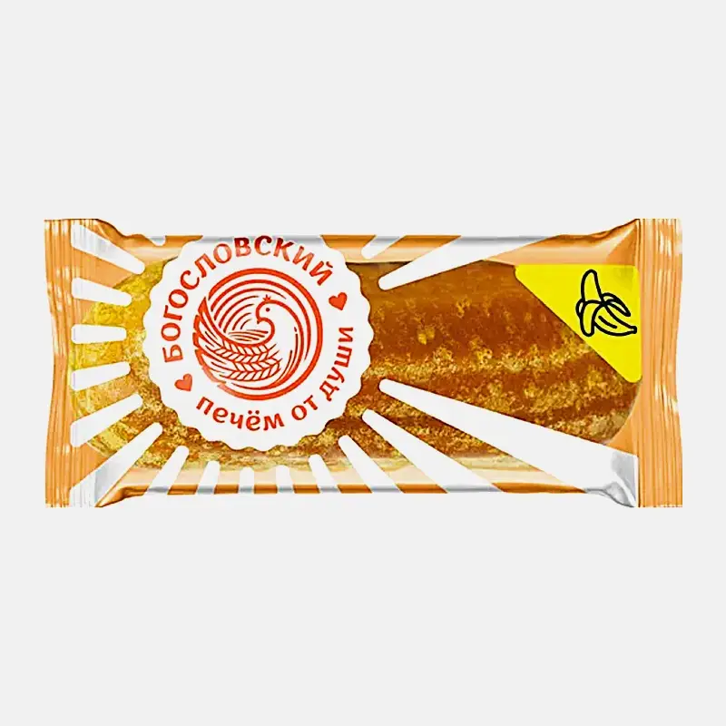 Изображение товара Пряники Богословский Банан глазированные мини 0.35 кг