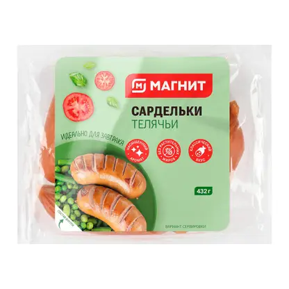 Изображение товара Сардельки Магнит Телячьи 500г