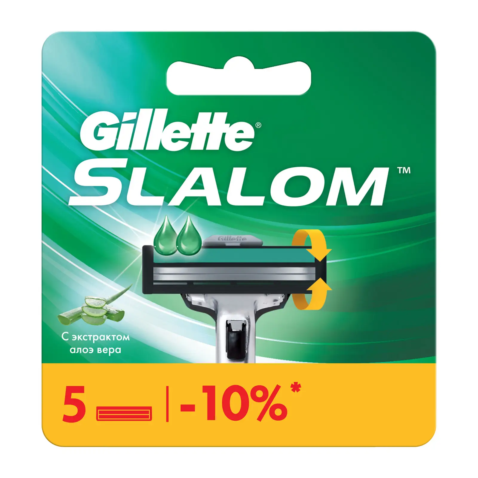 Сменные кассеты для бритья Gillette Slalom 5шт