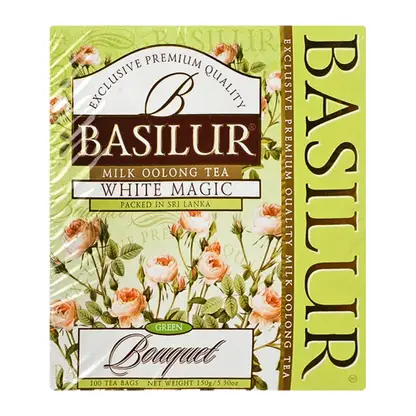 Изображение товара Чай зеленый Basilur White Magic китайский Молочный улун 100пак