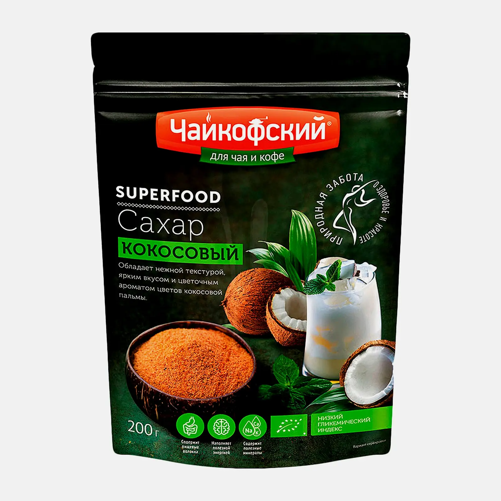 Сахар Чайкофский кокосовый 200г