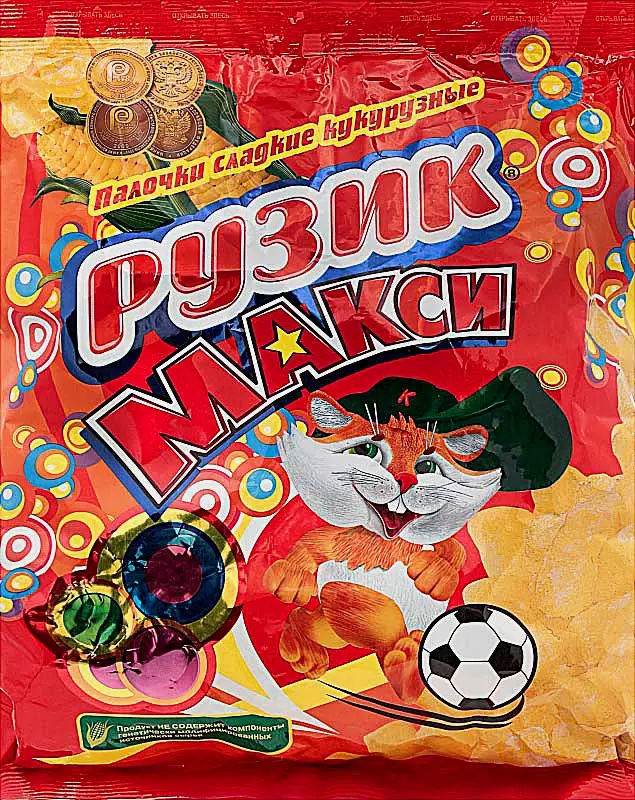 Изображение товара Кукурузные палочки Рузик 150г натуральный хрустящий снек для семьи