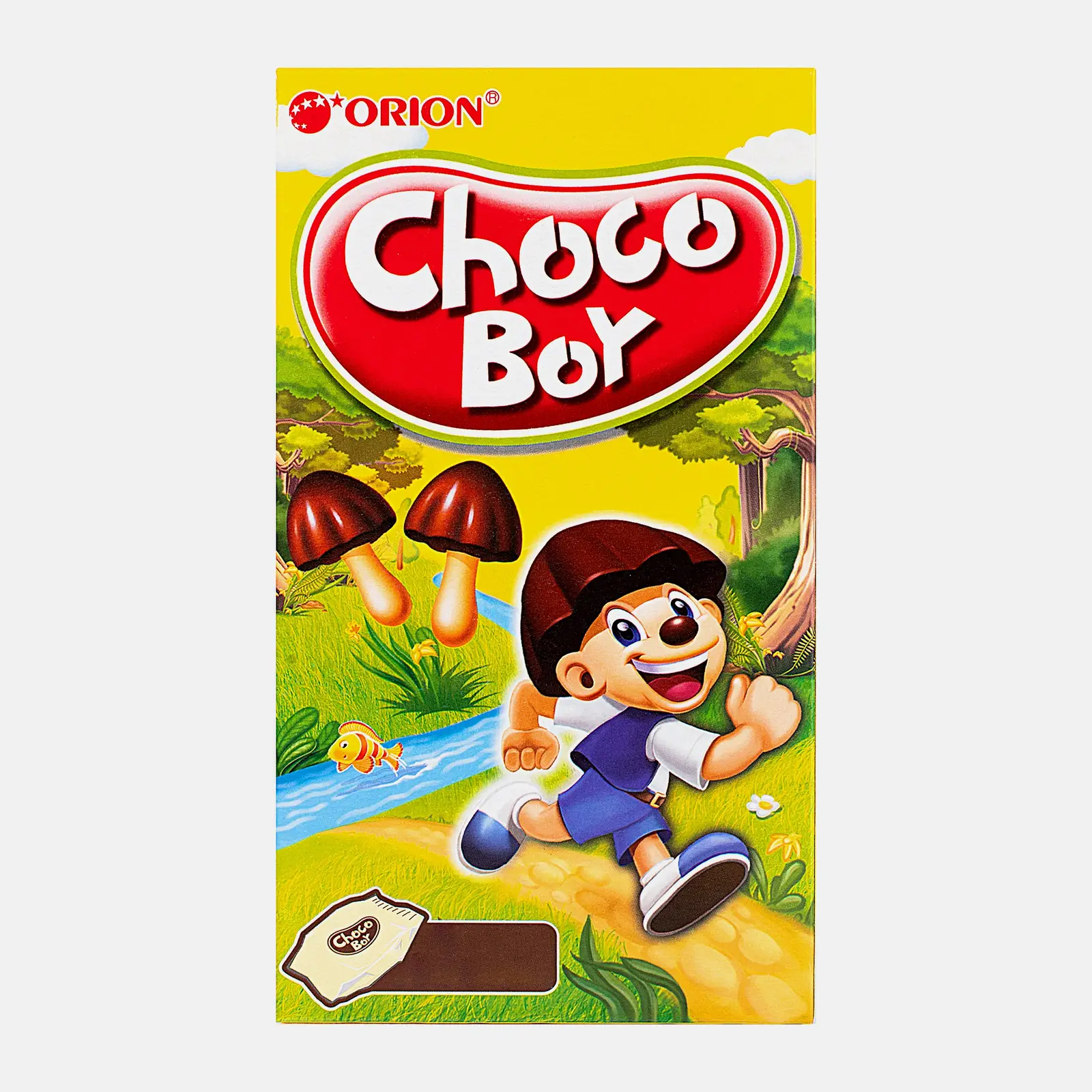 Изображение товара Печенье Choco Boy 135 г с шоколадной глазурью и хрустящей текстурой