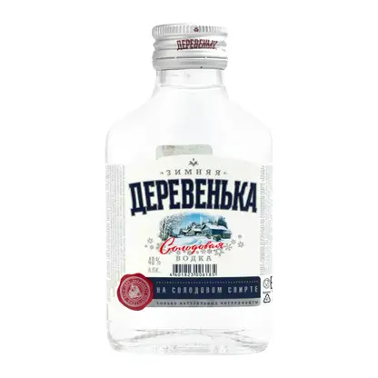 Водка Зимняя деревенька солодовая 40% 100мл