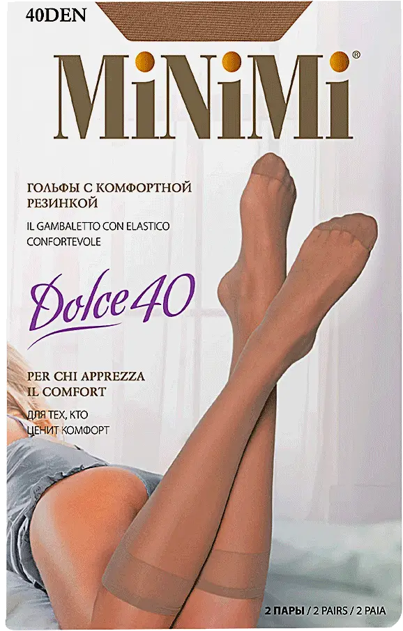 Гольфы женские Minimi Dolce 40 бежевые
