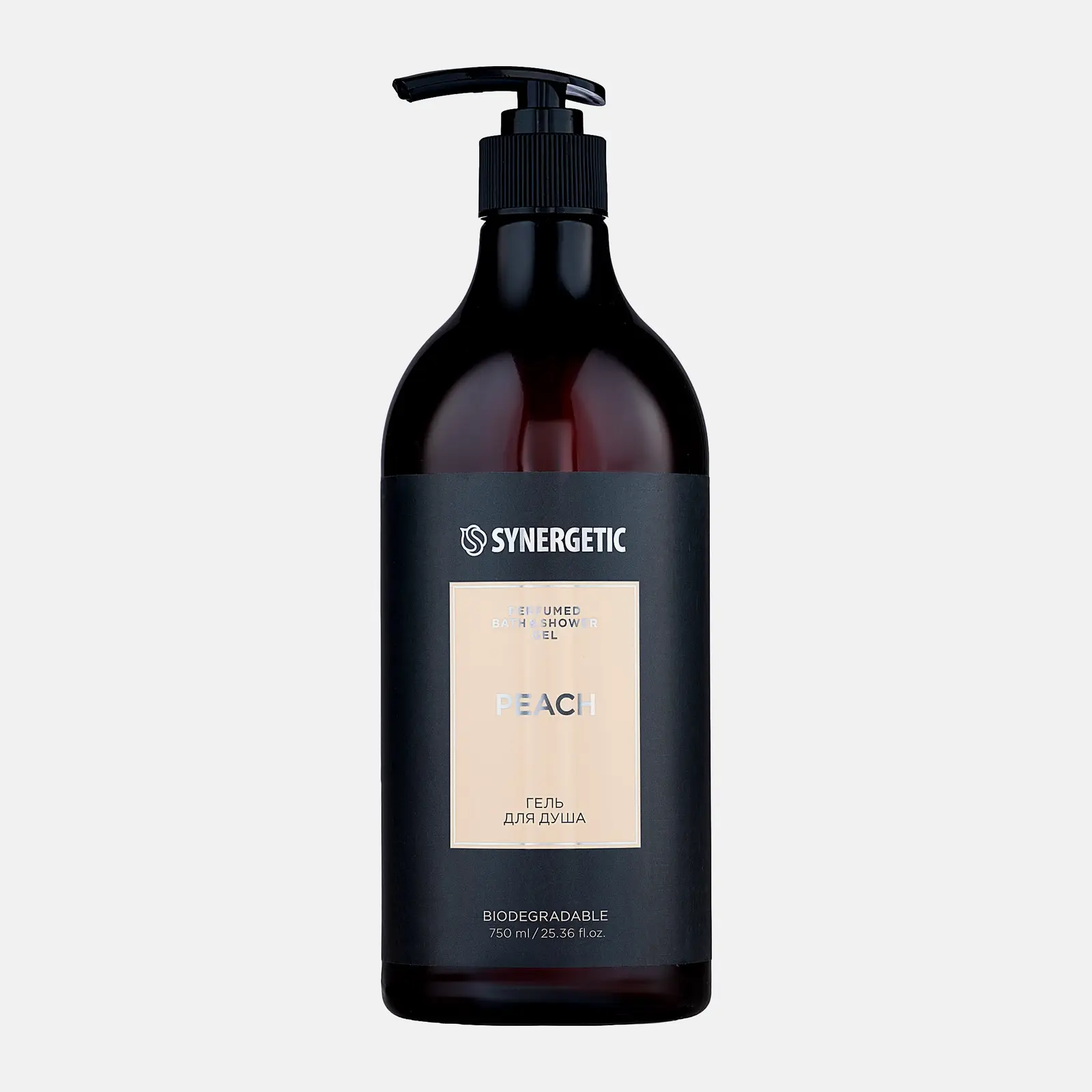 Парфюмированный гель для душа Peach Synergetic 750мл