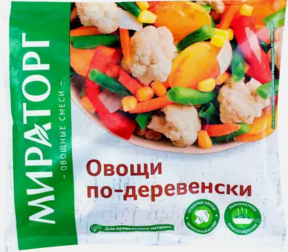 Овощи Мираторг по-деревенски быстрозамороженные 400г