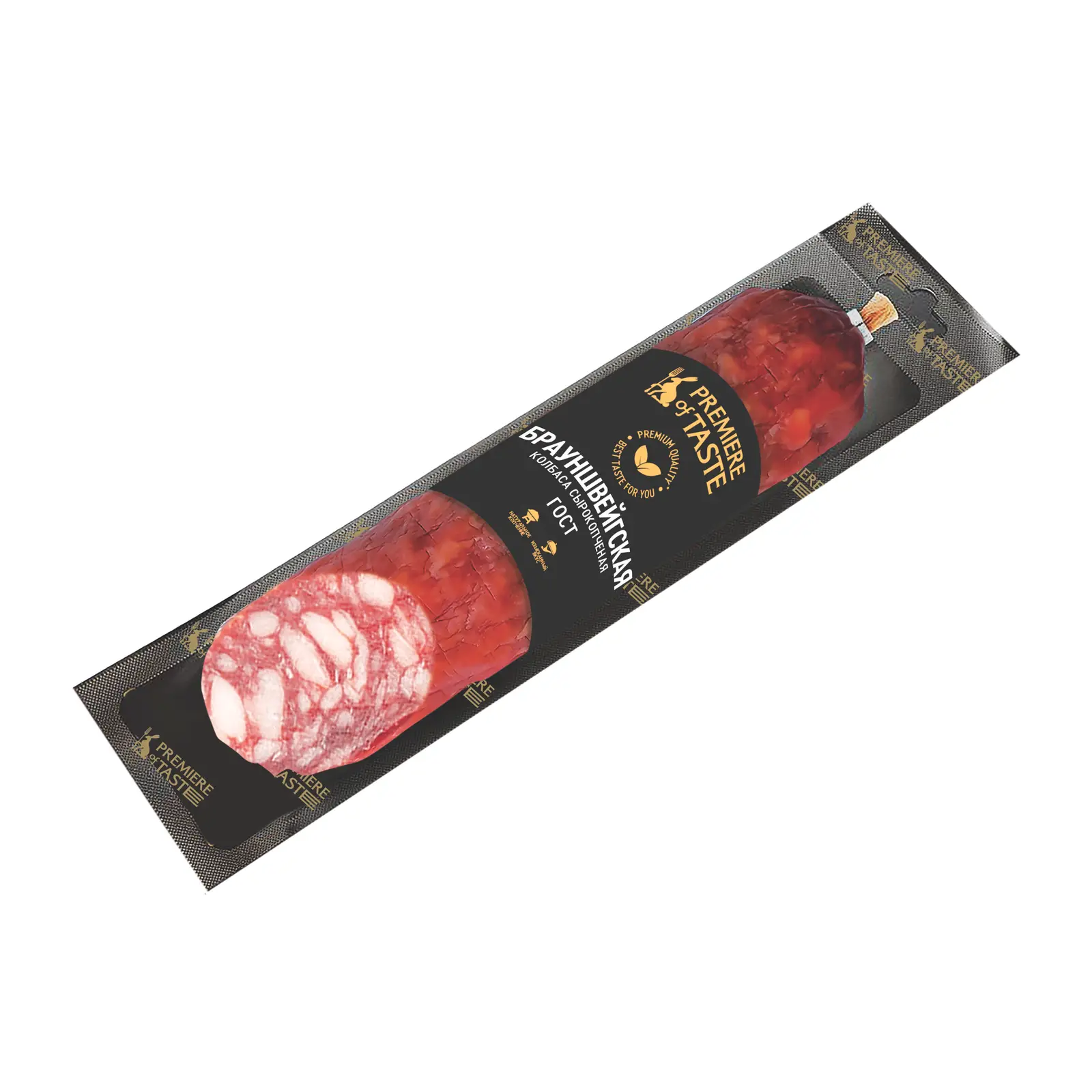Изображение товара Колбаса сырокопченая Брауншвейгская Premiere of Taste 250г