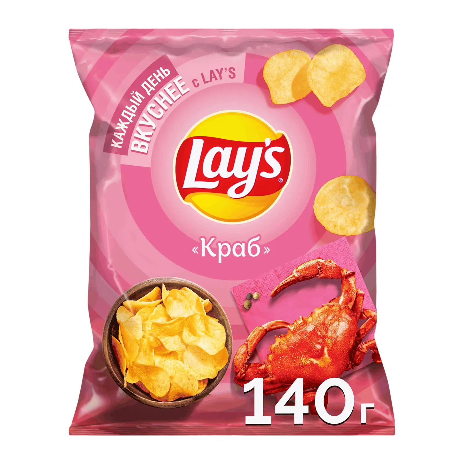 Изображение товара Чипсы Lays Краб 140г