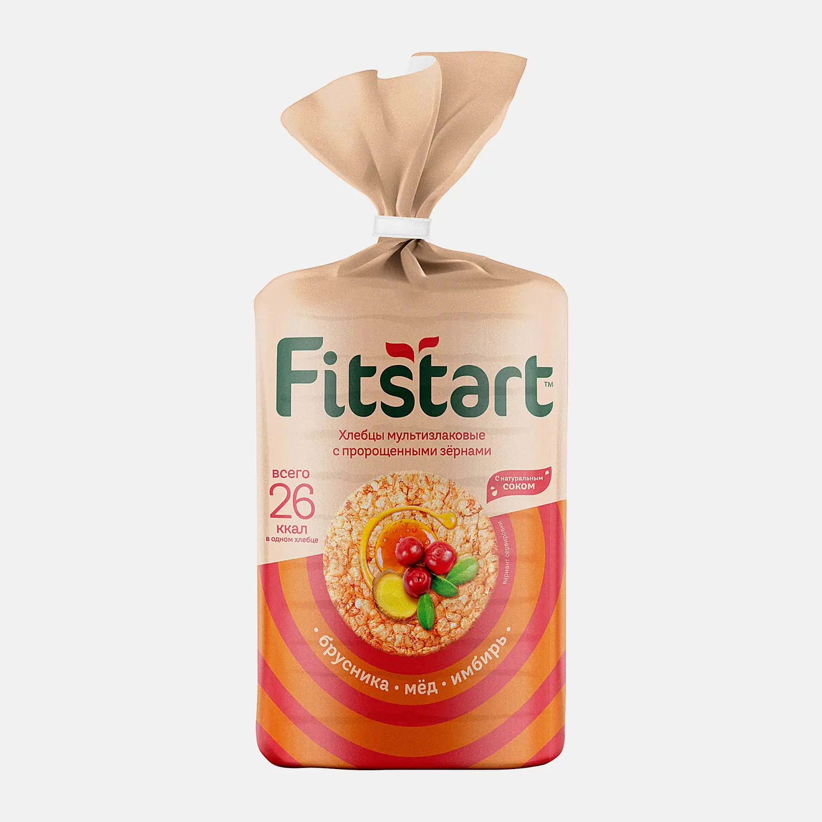 Хлебцы Fitstart мультизлаковые Брусника имбирь мед 100г Хлебцы Fitstart мультизлаковые Брусника имбирь мед 100г