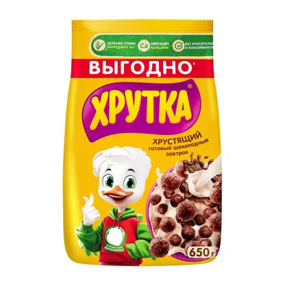 Изображение товара Шарики Хрутка шоколадные обогащенные кальцием 650г