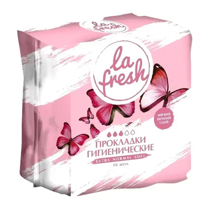 Изображение товара Прокладки гигиенические La Fresh Ultra Normal Soft 10шт
