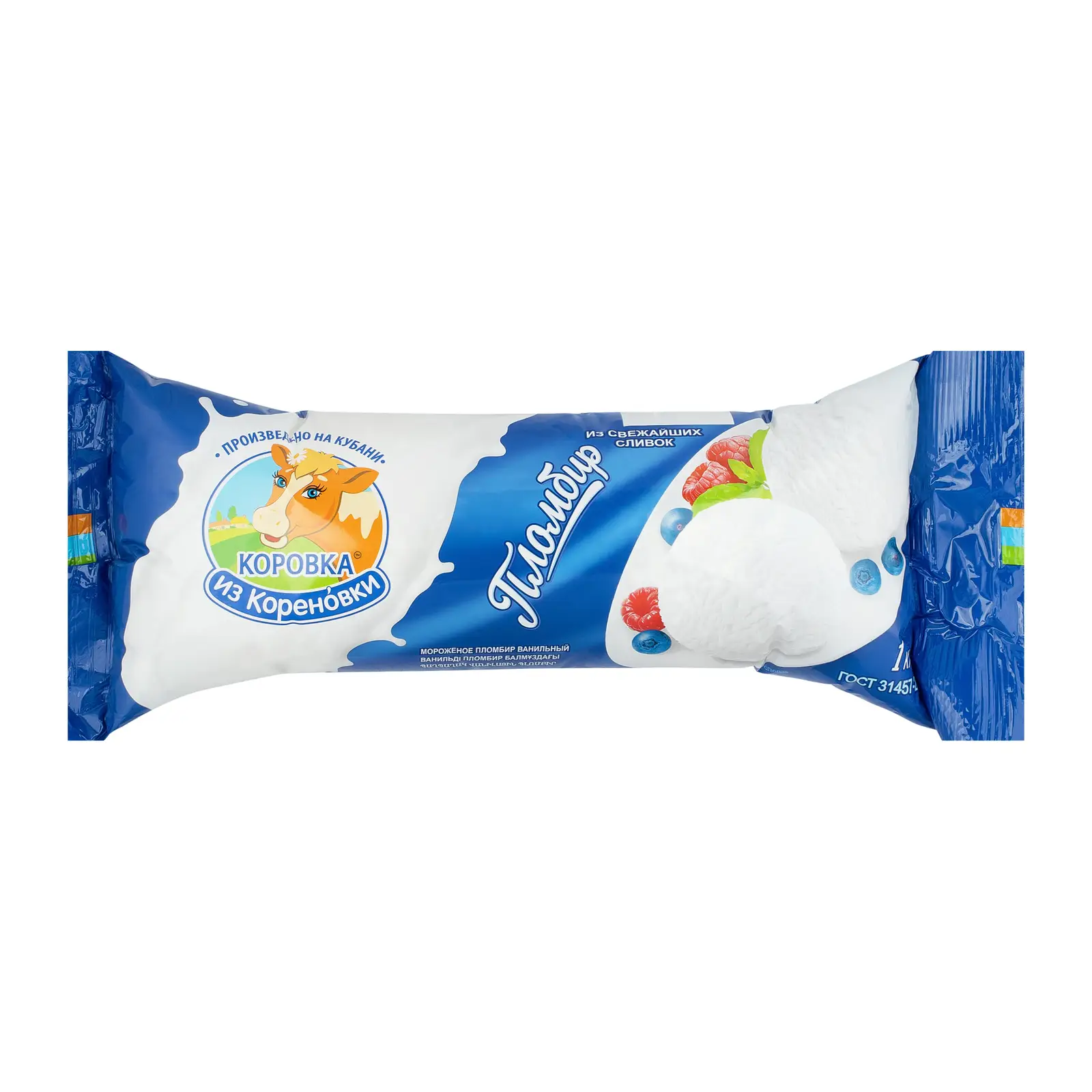 Изображение товара Мороженое Коровка из Кореновки Пломбир 15% 1кг