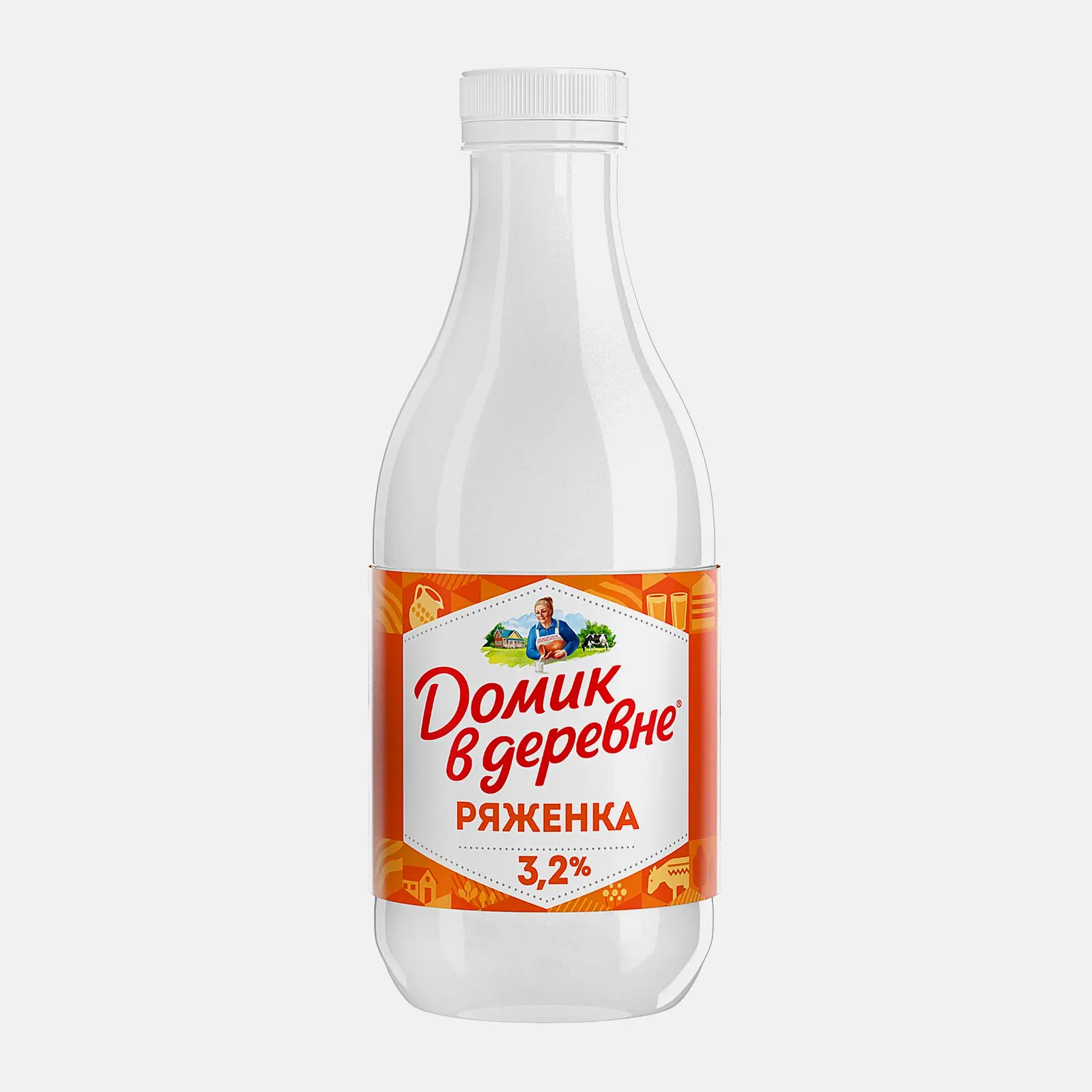 Изображение товара Ряженка Домик в деревне 3.2% 900г натуральный топлёный напиток