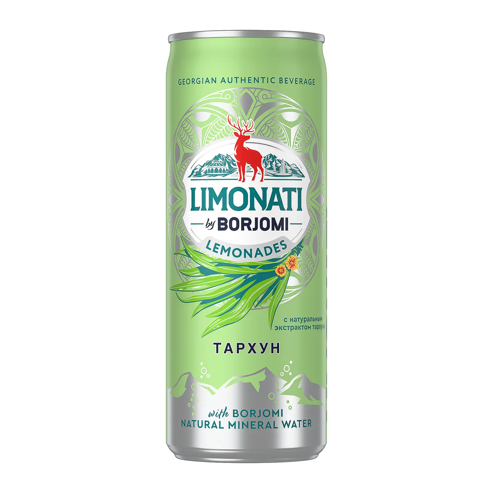 Изображение товара Газированный напиток Limonati By Borjomi Тархун 330 мл натуральный вкус