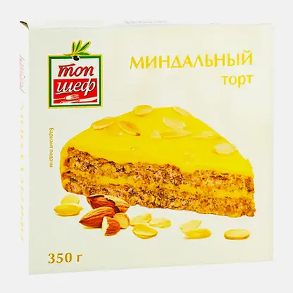 Торт Топ Шеф Миндальный замороженный 350г