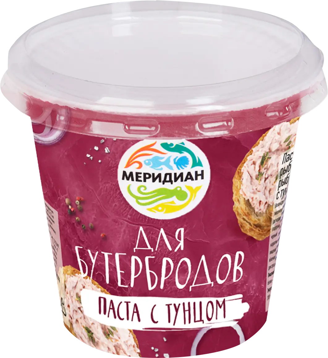 Паста Меридиан с тунцом для бутербродов 140г — в каталоге на сайте сети  Магнит | Краснодар
