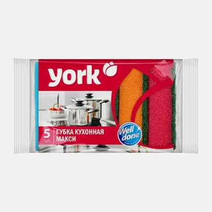 Губка York кухонная Макси 5шт