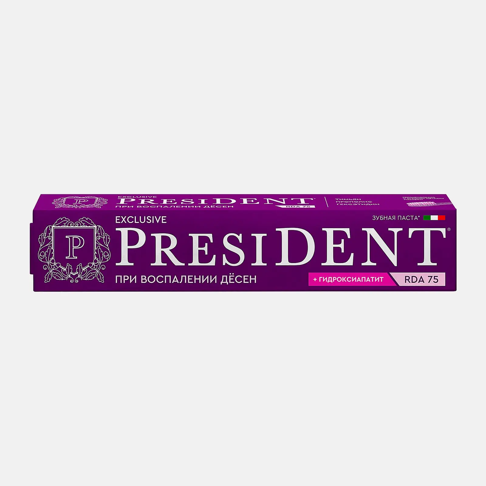 Зубная паста President Exclusive 75RDA 75мл - фото 3 Зубная паста President Exclusive 75RDA 75мл - фото 3